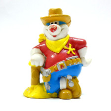 FLUNCHY 1996 FLUNCH FIGURINE JOUET COLLECTION VINTAGE COWBOY ETOILE SHERIFF 6 CM