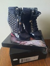 Bottines compensées noir