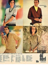 PUBLICITE ADVERTISING 084  1963  BERGER DU NORD  laines