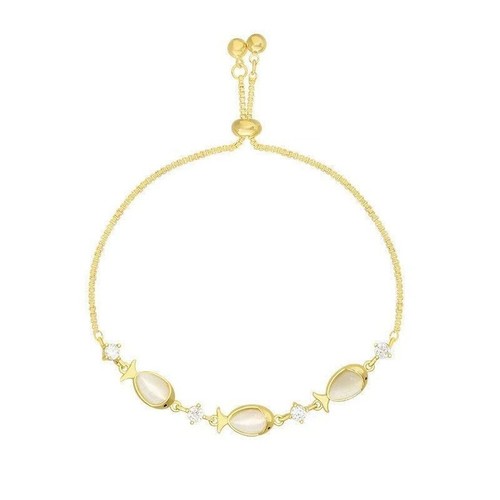 Bracelet pierre oeil chat - pierre,