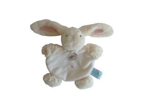 Doudou lapin plat baby - lapin,