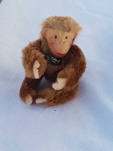 Ancien singe fourrure figurine - singe,