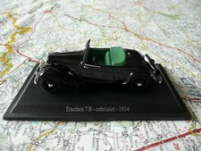 CITROËN Traction 7B cabriolet 1934 Universal Hobbies 1/43 sur socle