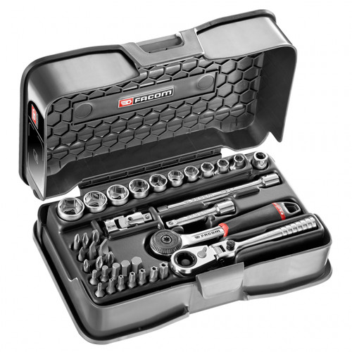 Coffret douilles 6 pans - coffret, 1/4'