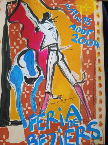 Affiche Feria de Beziers Aout