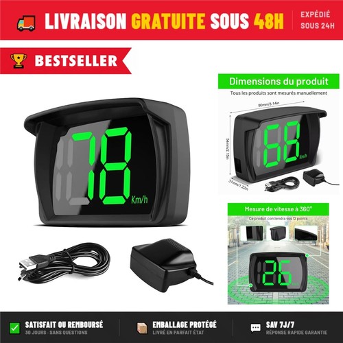 Compteur vitesse gps hud - vitesse,