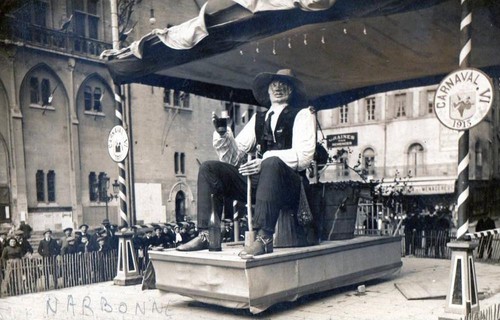 Cpa narbonne carte photo de - 11,