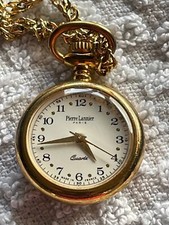 Montre collier pendentif bijou Pierre Lannier à Quartz collier fourni