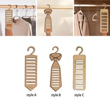 Porte-cravates pour placard, organisateur de cravates en bois, support de
