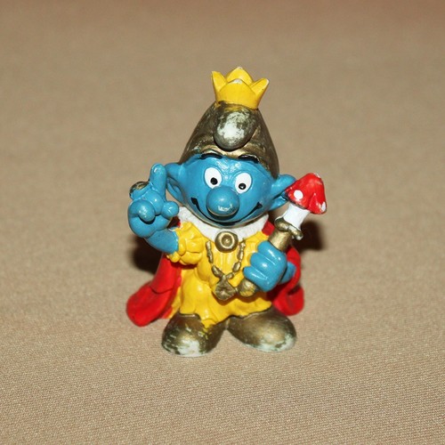 Figurine schtroumpf roi - figurine,