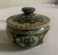 bonbonnière Ou Pot Avec Couvercle Signé L’ HELGUEN Keraluc Quimper