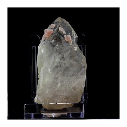 Fluorite rose quartz 492 - fluorite, quartz.