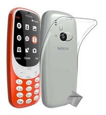 Housse etui coque gel fine pour Nokia 3310 (2017) + film ecran - TRANSPARENT TPU