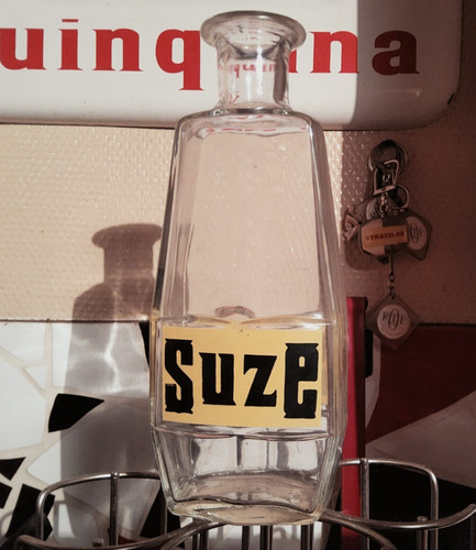 Ancienne carafe publicitaire - ancienne,