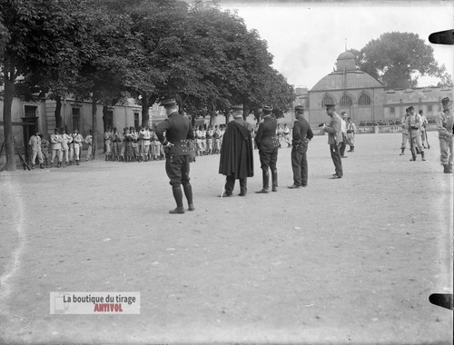 Inspection militaire guerre - militaire,,