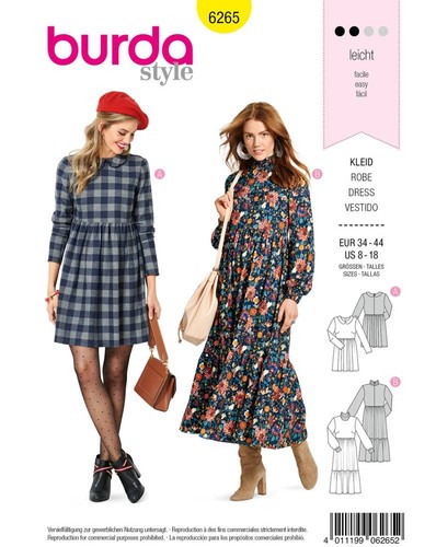 Patron couture robe - de, burda