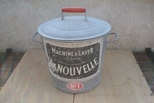 Ancienne lessiveuse galvanisé La Nouvelle n°1