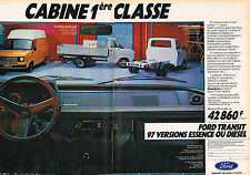 PUBLICITE ADVERTISING 015  1982  FORD TRANSIT   utilitaires  (2 pages)