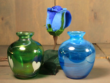 Lot de 2 Vase en Verre d'art
