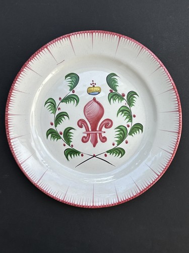 Ancienne assiette xixe faience - xixe,