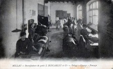 CPA 12 MILLAU MANUFACTURE DE GANTS I.BUSCARLET ET Cie DOLAGE LISSAGE PONCAGE (cp