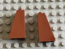 2 x LEGO RedBrown slope brick 4460 / 7594 10193 7040 3677 7662 8038 4766 10176..