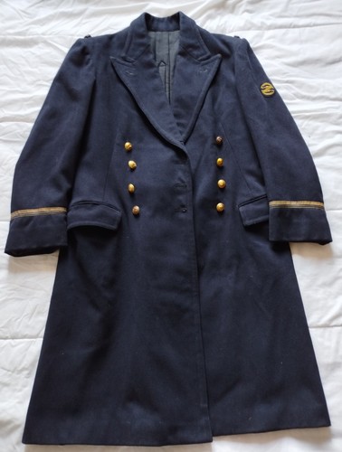 Manteau capote laine - capote, marine