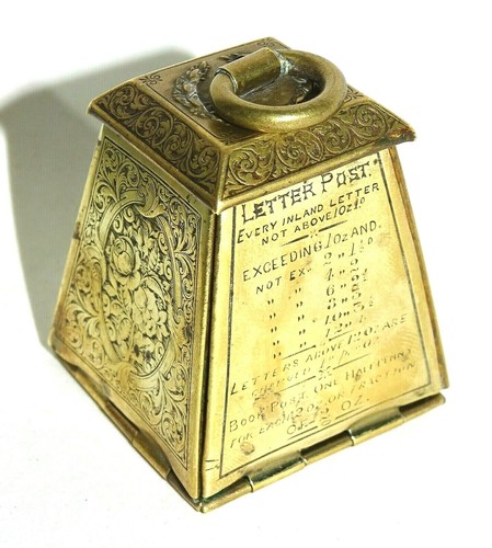 Ancienne boîte poids postal - poids,
