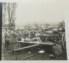 PHOTO STEREOSCOPIQUE GUERRE 14-18 CUISINE POPOTE PRISE AUX BOCHES ALLEMANDS