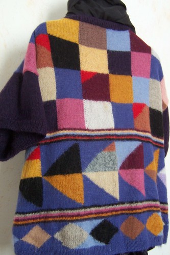 Pull multicolore jacquard sans