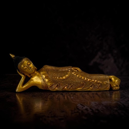 Statue bouddha couché - bouddha, bronze