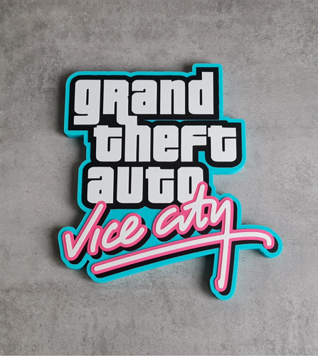 Plaque logo gta vice - gta,