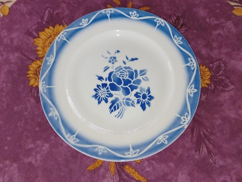 Assiette plate sarreguemines - assiette,