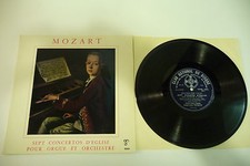 MOZART SEPT SONATES D'EGLISE POUR ORCHESTRE ET ORGUE. 25 CM MARIE-CLAIRE ALAIN.