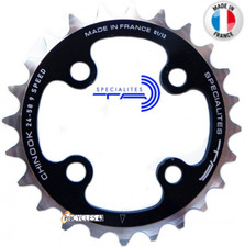 Plateau Specialités TA CHINOOK 8/9v Noir 58mm Intérieur - 24T