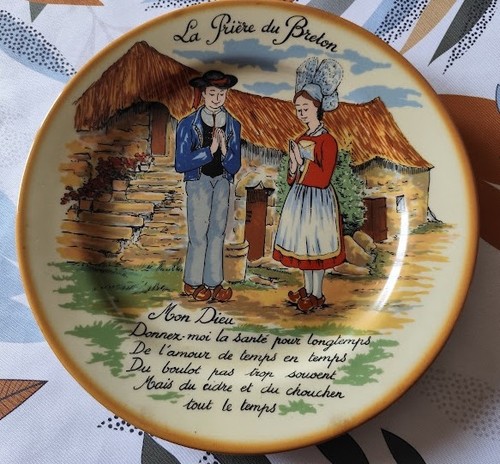 Ancienne assiette décorative - ancienne,