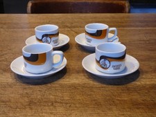 lot de 4 tasses + sous tasses