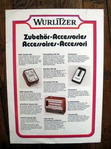 Wurlitzer juke box - juke,