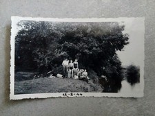 Ancienne photo femmes en maillots de bain baignade    a monistrol daté 1944