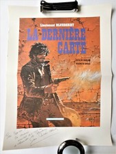 Impression-Test de la Une de BLUEBERRY « La Dernière Carte » + dédicace /TBE