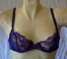 soutien gorge bleu et violet taille 90 B - très bon état