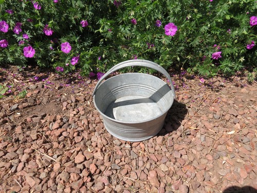 Petite bassine zinc galva - en,
