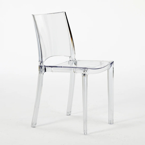 Chaise transparente salle - , à
