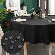 Nappe Ronde Anti-Tache Blanche