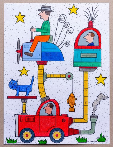 Art brut singulier - , naïf