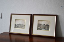 Paire de gravures de monuments