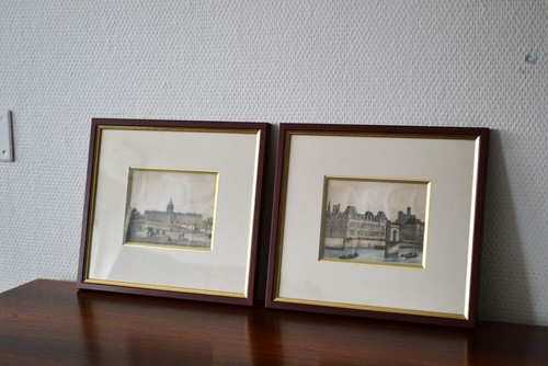 Paire gravures monuments - paire,