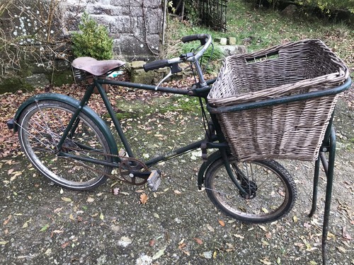 Vélo ancien porteur anglais - porteur,