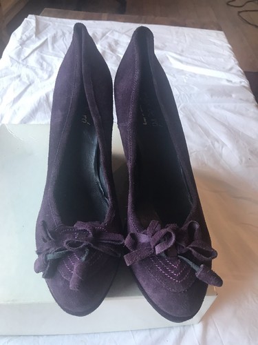 Talons compensés daim - en,