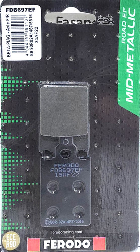 Plaquettes frein avant - de,